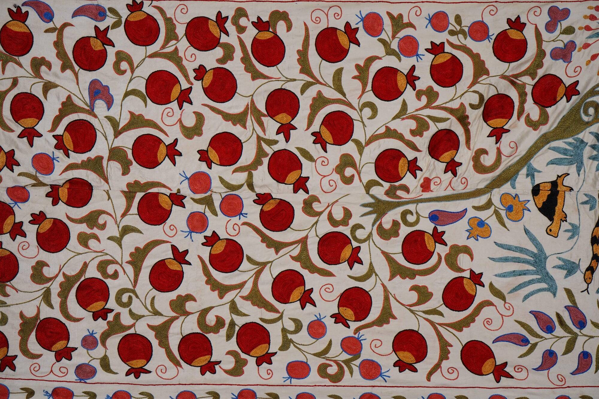 Vintage hand-embroidered tablecloth 107x187 cm