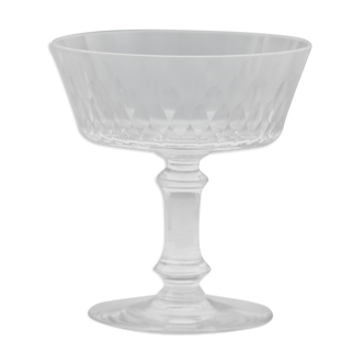 4 Baccarat crystal champagne glasses model Champigny Richelieu