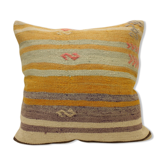 60x60 cm kilim cushion,vintage cushion cover
