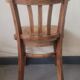Chaise bistrot de bureau artisanale en bois d'olivier