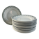Set of 17 flat plates in Saint Amand earthenware, 22.5cm.
