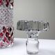 Harlequin crystal whisky decanter, Bohemia, Czechoslovakia, vintage 1950s-1970s