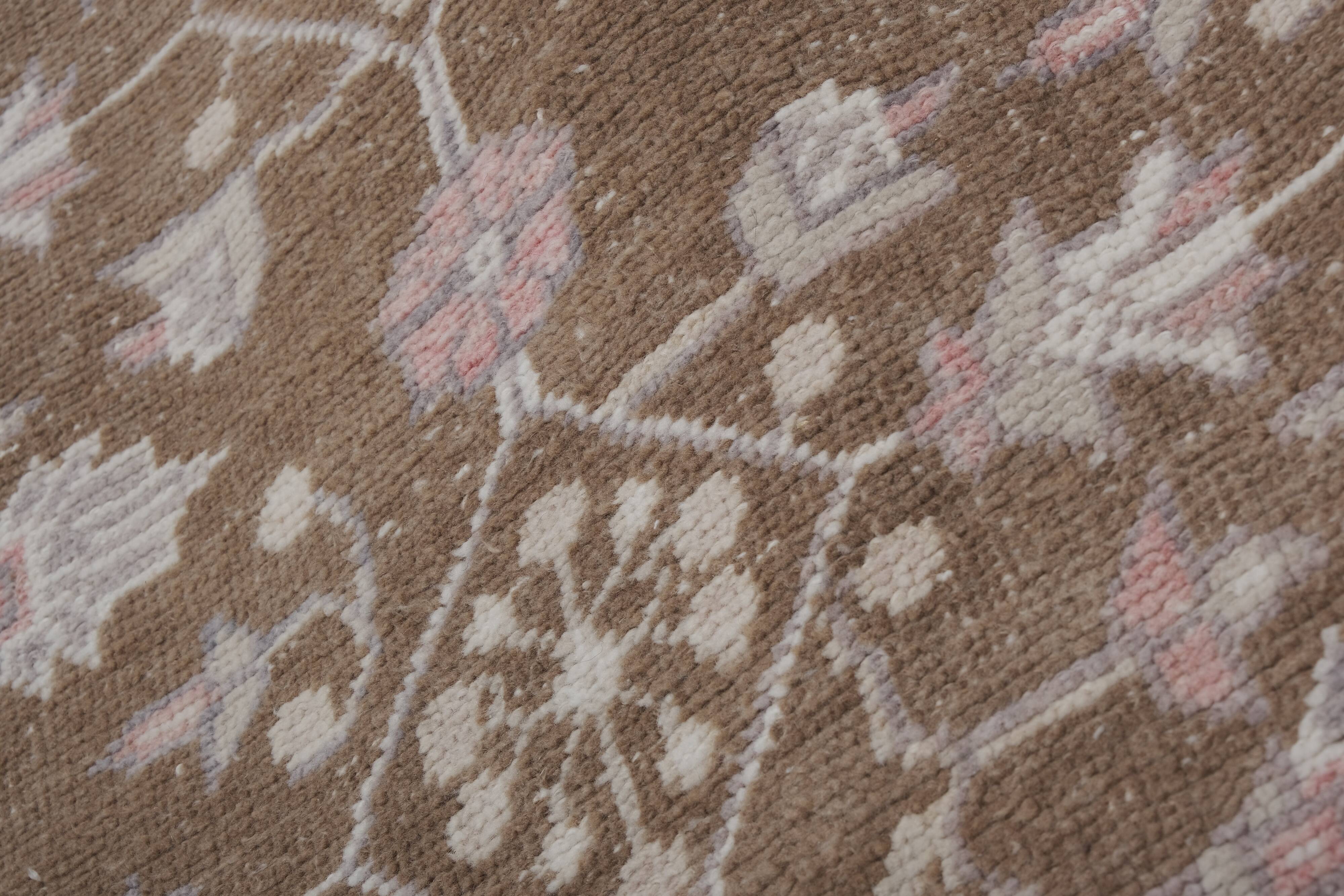 Vintage Turkish rug from Oushak, hand-woven 94x162 cm