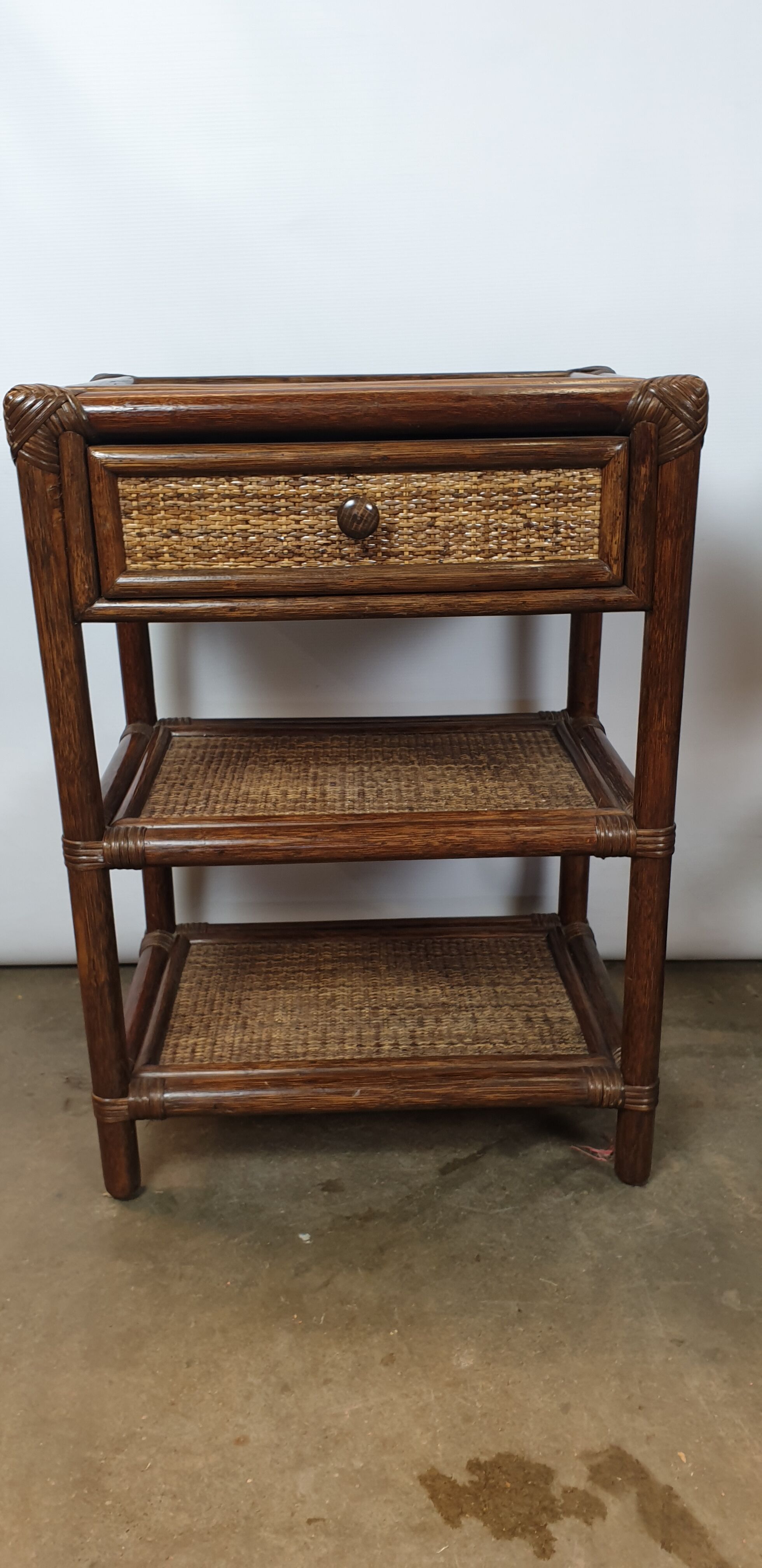 Bamboo bedside tables