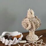 Lampe vintage en coquillages Cauris