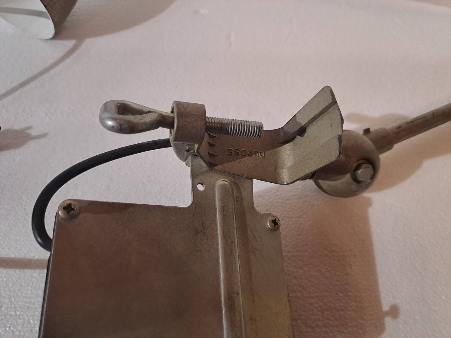 Old industrial articulated workshop lamp