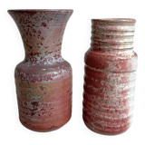 Set of 2 vintage ceramic vases