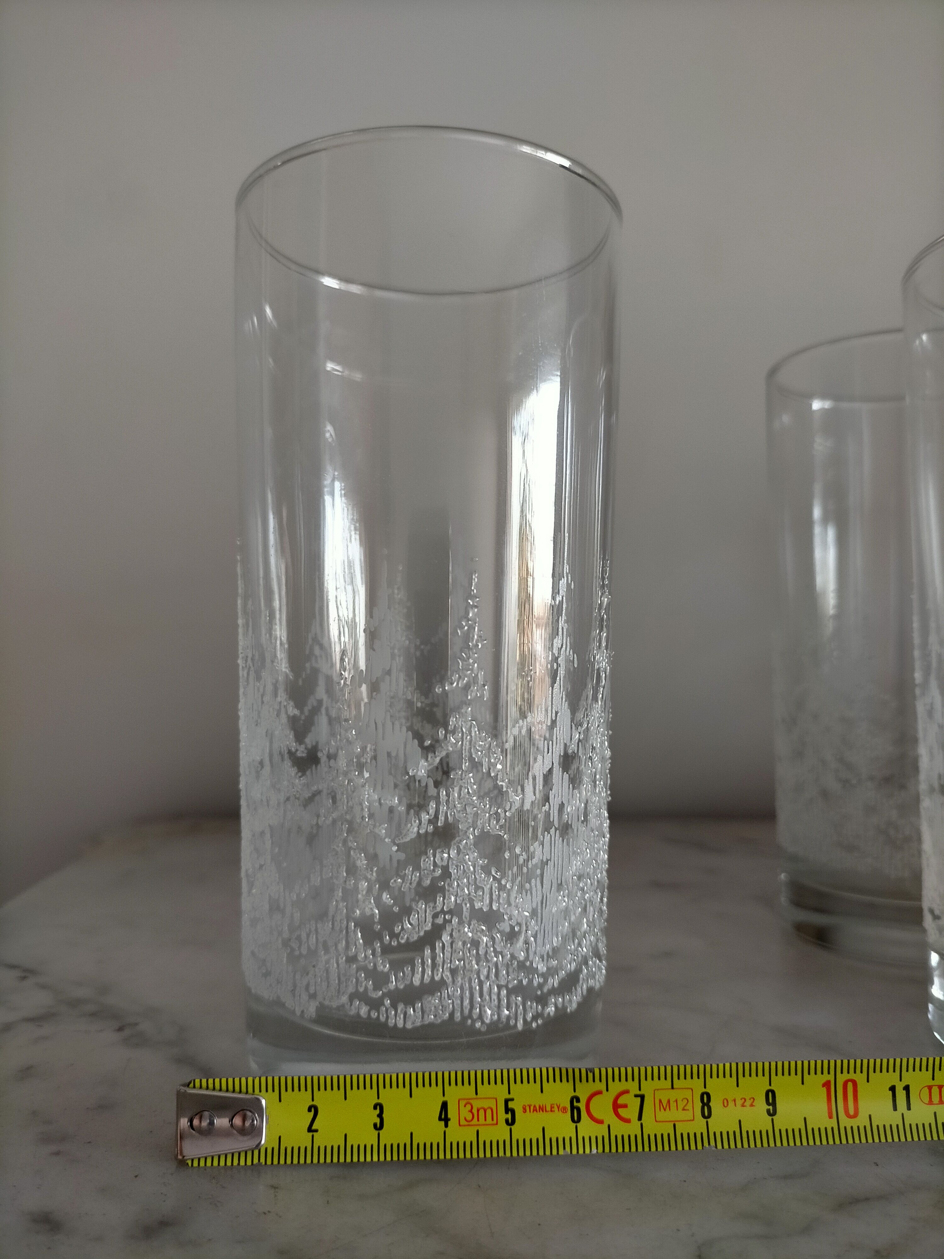 Lot de six verre à eau