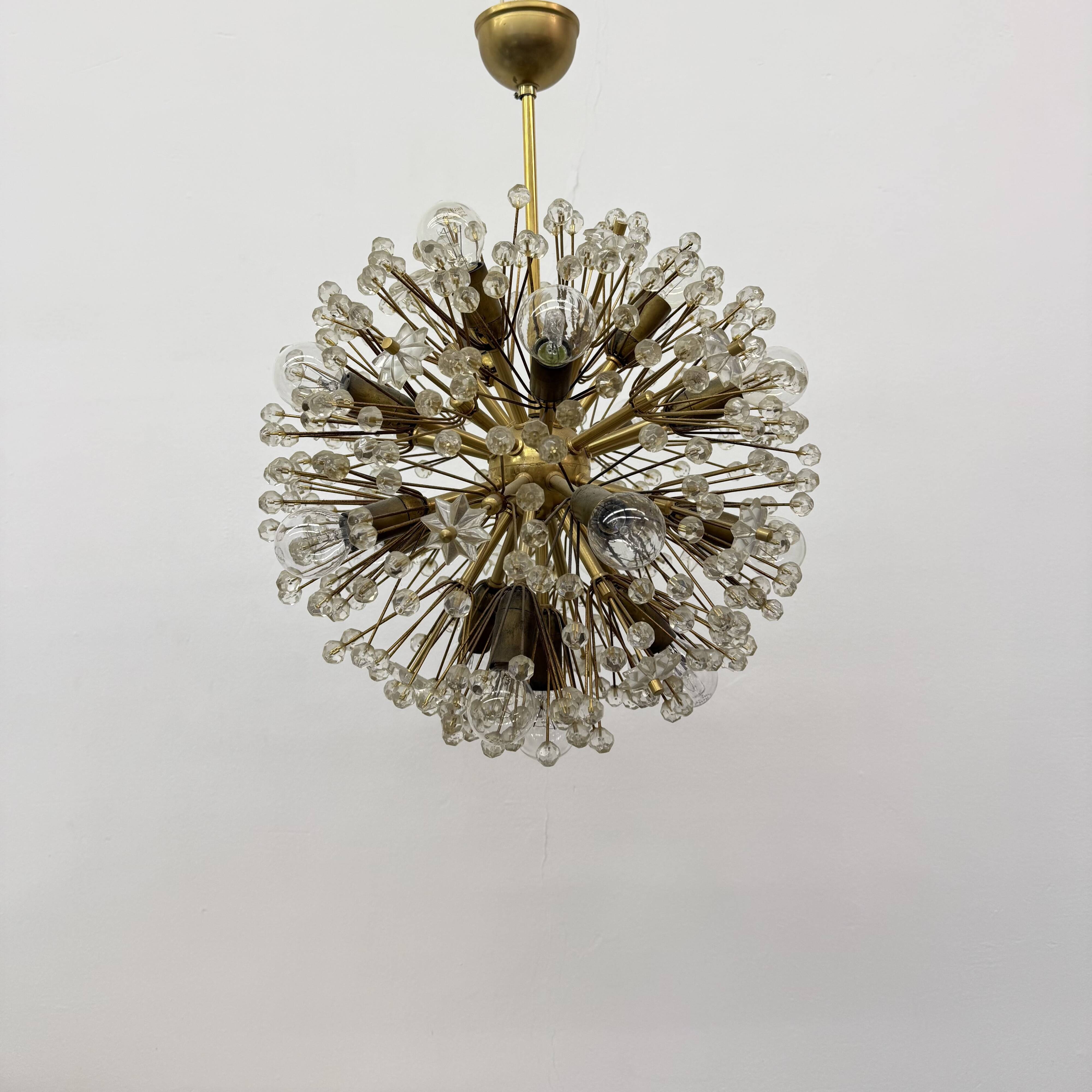 Starburst Brass Chandelier by Emil Stejnar, Austria 1960s