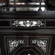 Display Cabinet in Blackened Pear Wood, Napoléon III period – 2nd half of the 19th century