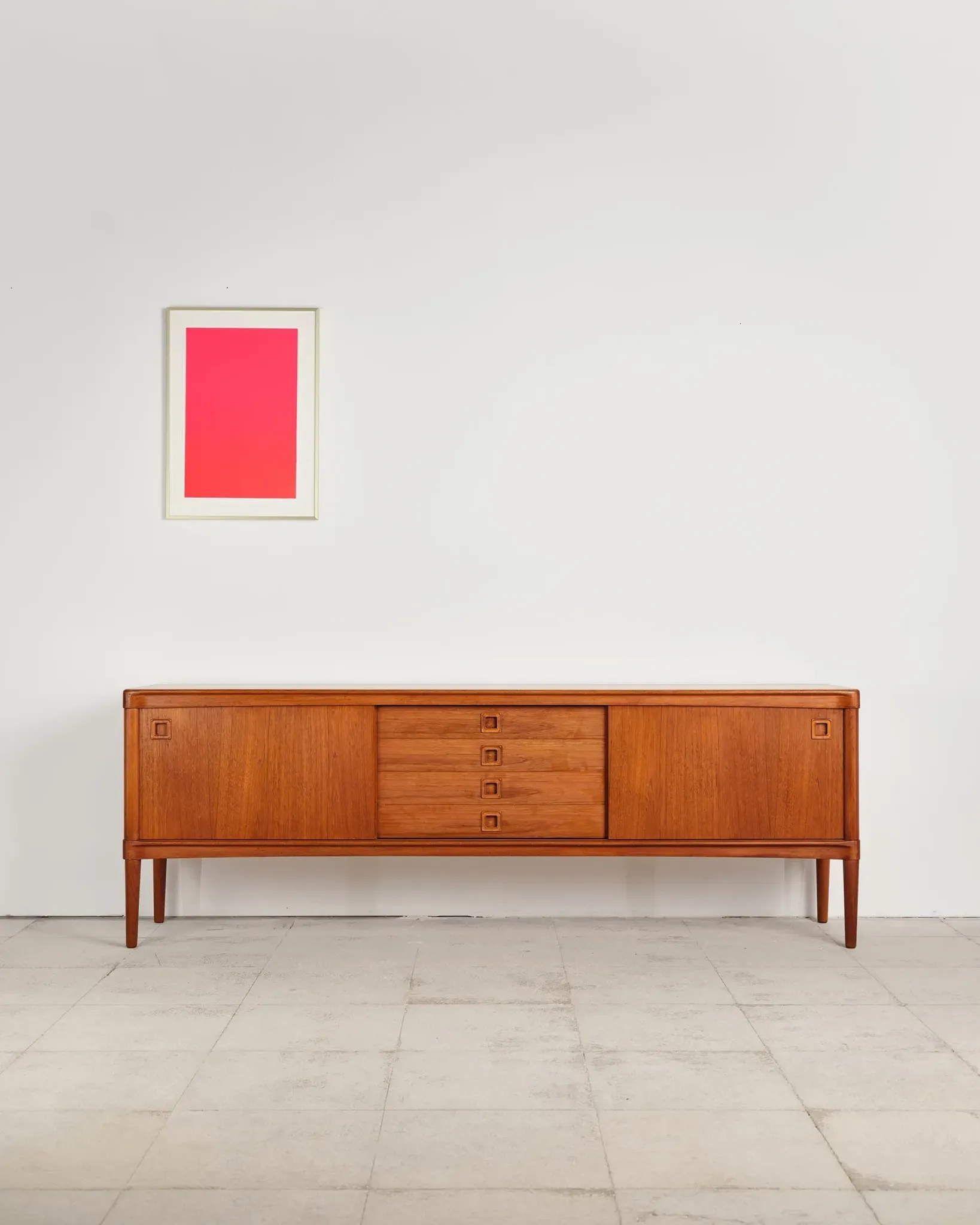 Teak enfilade by H.W. Klein for Bramin, Denmark, 1960s.