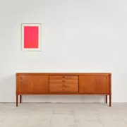 Teak enfilade by H.W. Klein for Bramin, Denmark, 1960s.