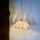 Baladeuse tissu, verre, laiton, câble 3m