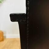 Fauteuil skaï noir