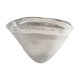 Vase triangulaire en verre mat