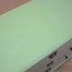 Solid pine chest of drawers painted green, three drawers, Denmark 1950s