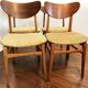 4 chaises scandinaves vintage