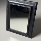 Ripple frame mirror black 20th century