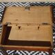 Small vintage desk with storage.