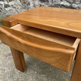 Pair of Regain elm bedside tables 1960