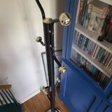 Vintage black and gold coat rack