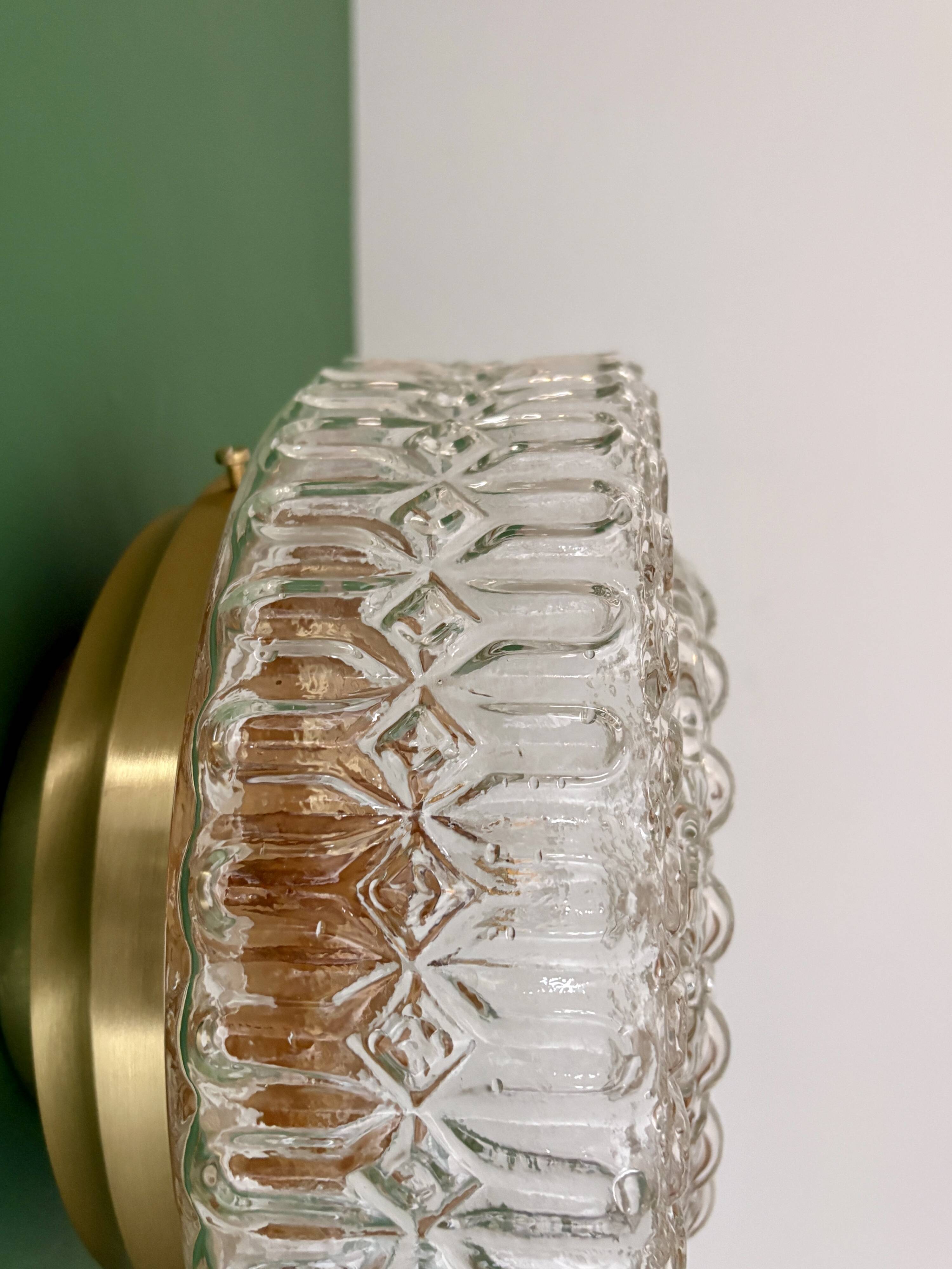 Vintage square glass globe wall/ceiling light (AX3)