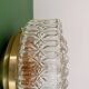 Vintage square glass globe wall/ceiling light (AX3)