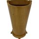 Vintage umbrella holder in oak basket storage design of the 1960s minimalist design