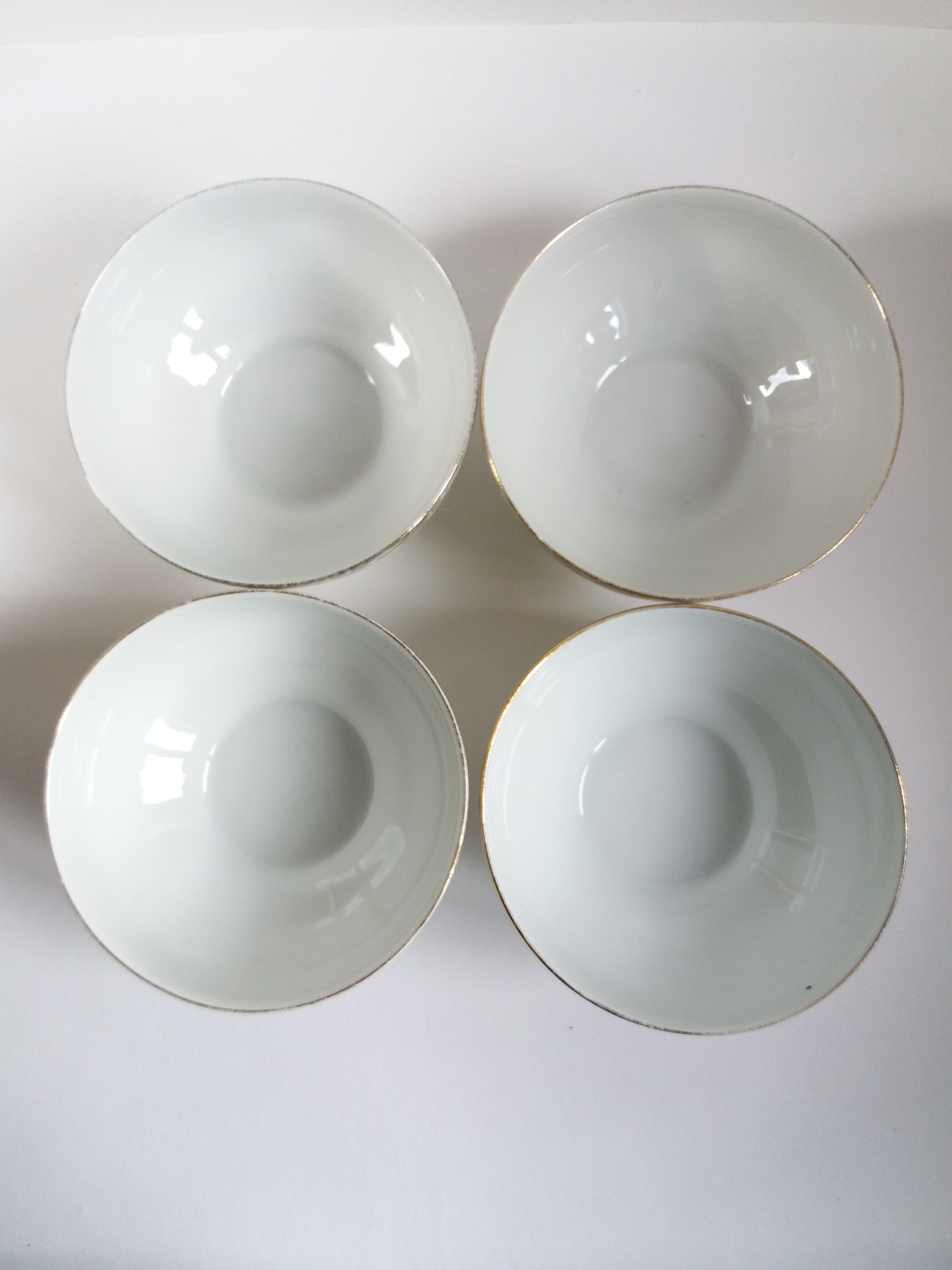 Set 4 bowls golden palms