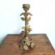 Golden candle holder leaves and birds