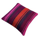 Housse de coussin en kilim turc vintage, 40 x 40 cm