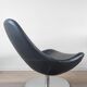 Pair of Tirup Ikea leather armchairs