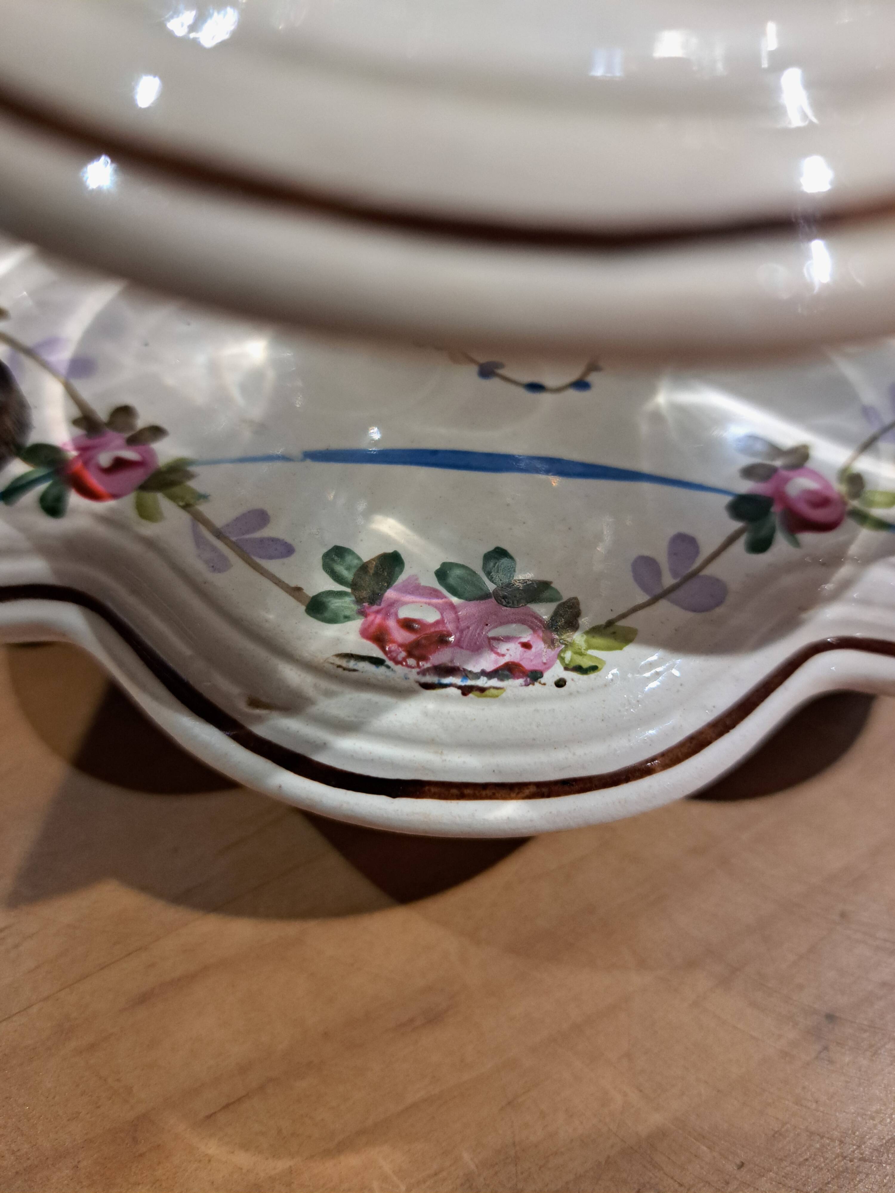 servant oil maker vinegar maker salt pepper shaker mustard pot Napoleon in Salins earthenware