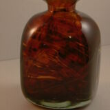 Amber-colored vase by Mdina