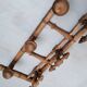 Bamboo style wooden wall coat hook ep 1940