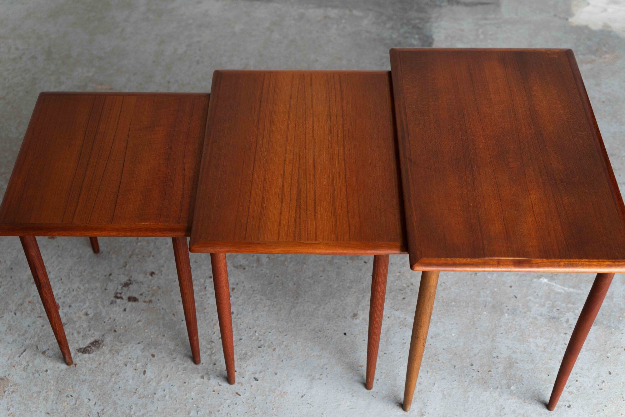 Set of 3 nesting tables, Danish design
