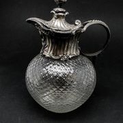 20th century Art Nouveau wine jug from WMF, Germany, 1890s