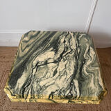 Octagonal marble coffee table