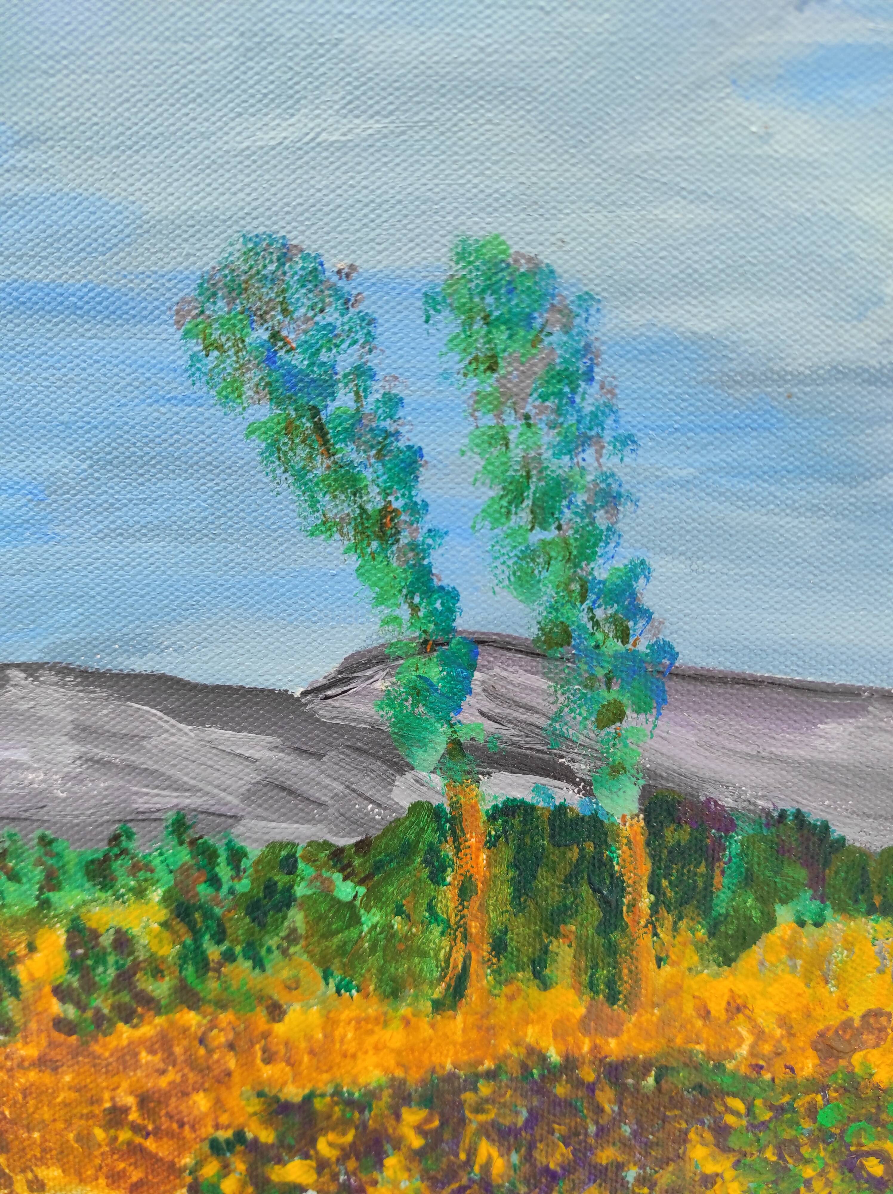 French vintage oil painting, signed CE