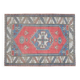 1970s Vintage Turkish Handmade Wool & Cotton Pink Area Rug 155x209
