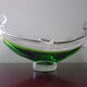 Cendrier en verre de Murano en forme de gondole Italie