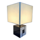 Vintage Cube Lamp • Wood & Metal • Art Deco • 1960