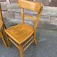 Paire de chaises bois courbé bistrot vintage
