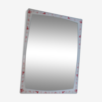 Rectangular plastic mirror