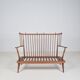 Mid-Century Scandinavian armchair with bars, 1950s
