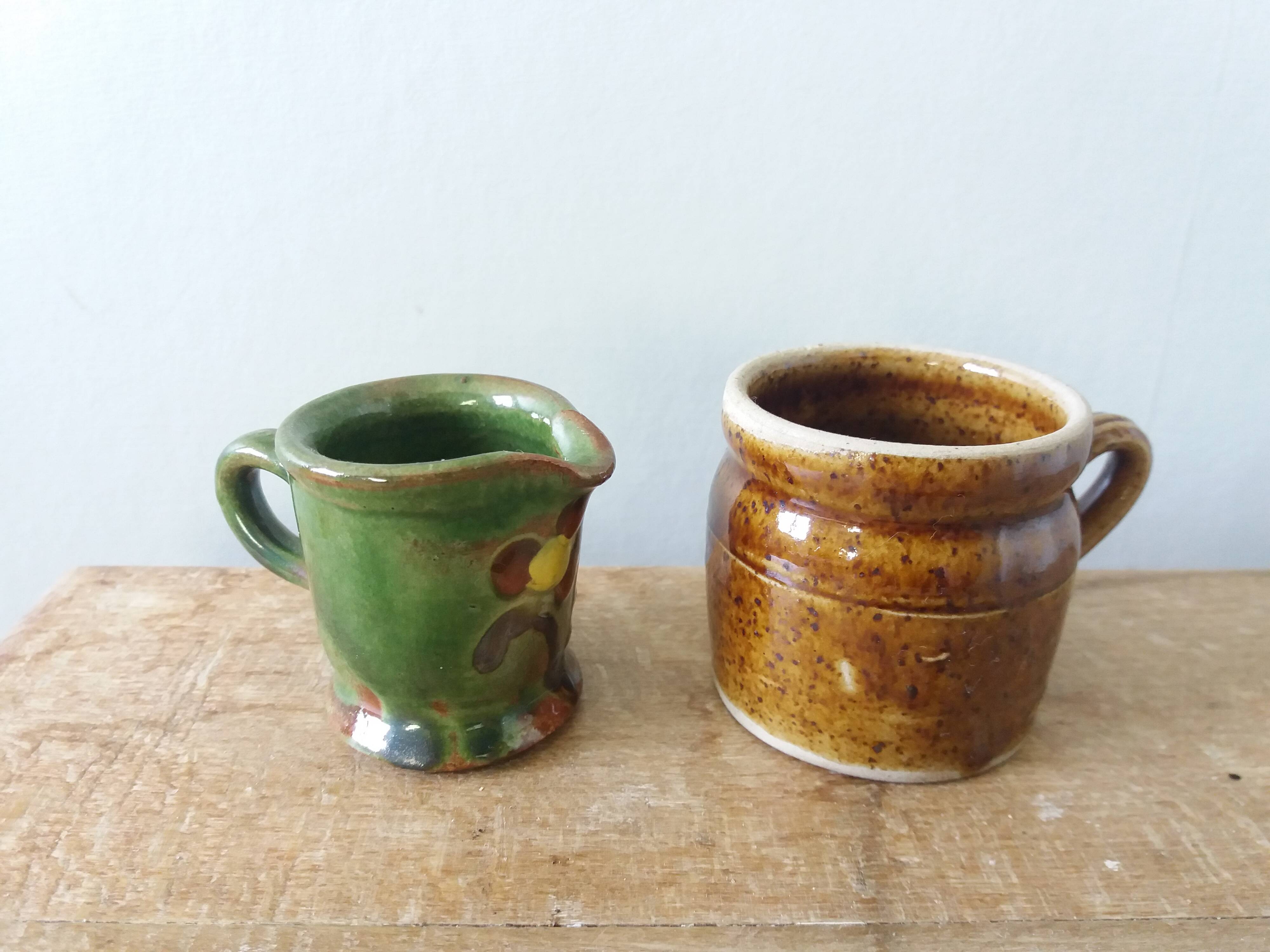 Miniatures en céramique, pot et pichet