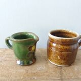 Ceramic miniatures, pot and pitcher