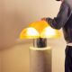 Piero gianemilio & anna monti “luna” table lamp for candle, italy, circa 1970