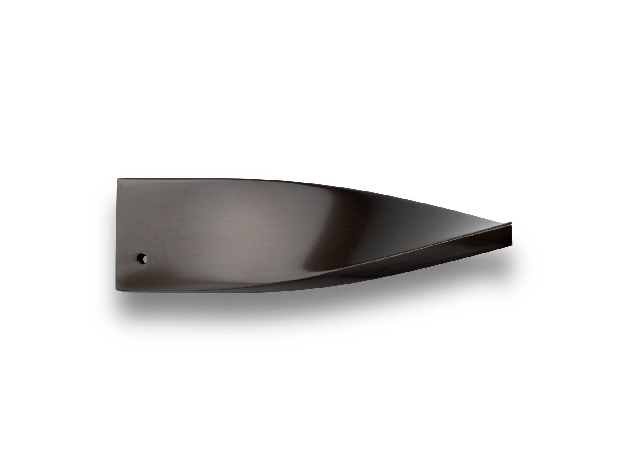Contemporary kitchen stool Organic Black steel and navy blue leather