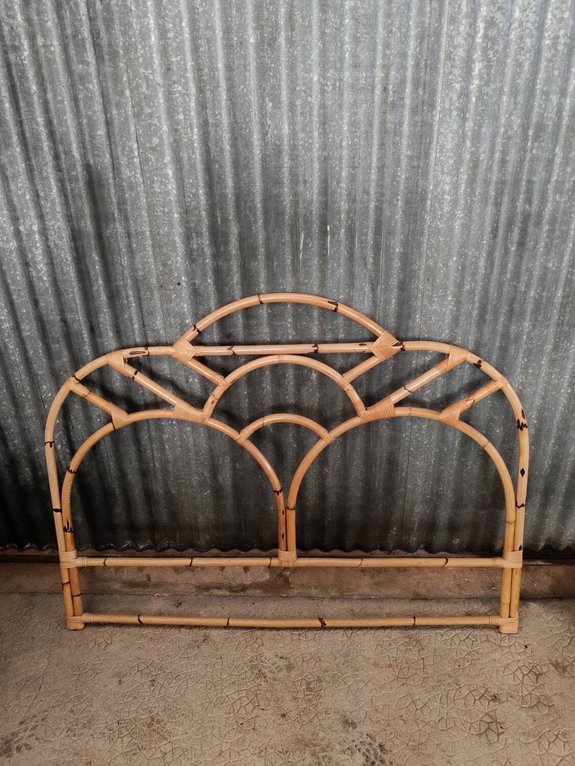 Bamboo rattan headboard 140cm